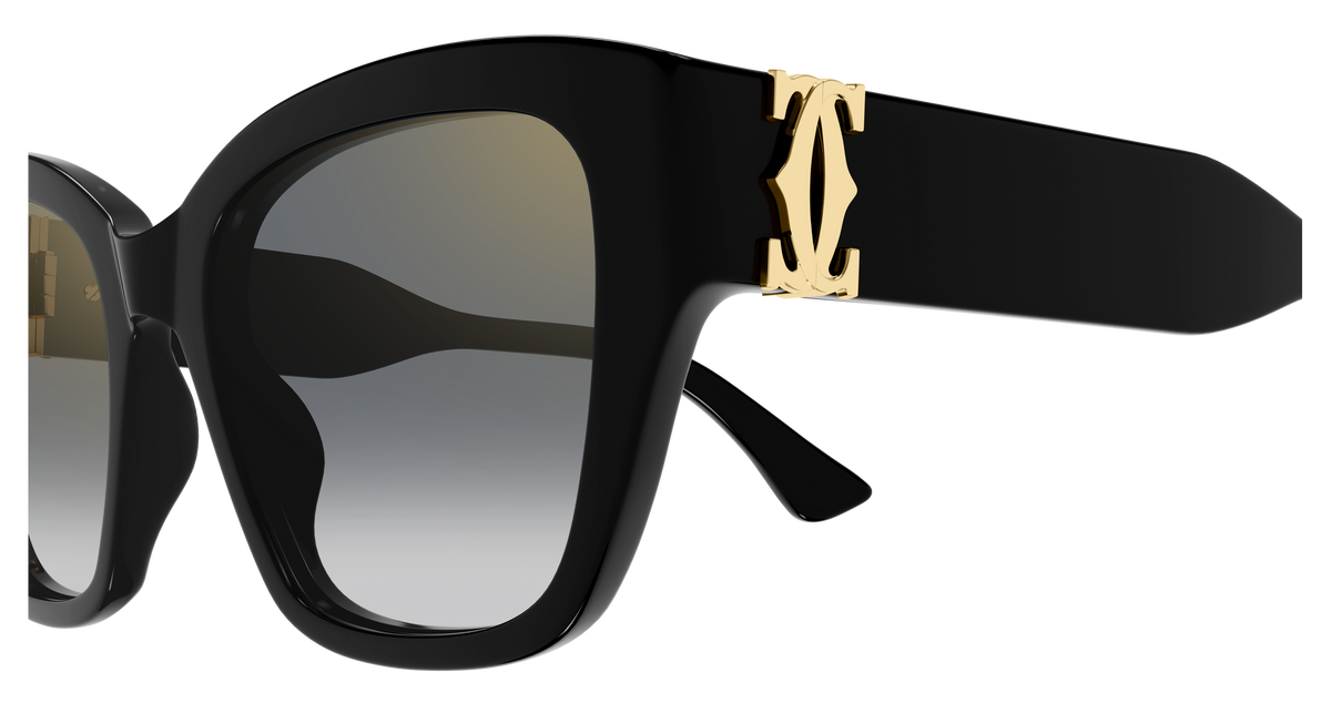 Lunettes de soleil Cartier Contemporary CT0666S 001 53-19 vue 3
