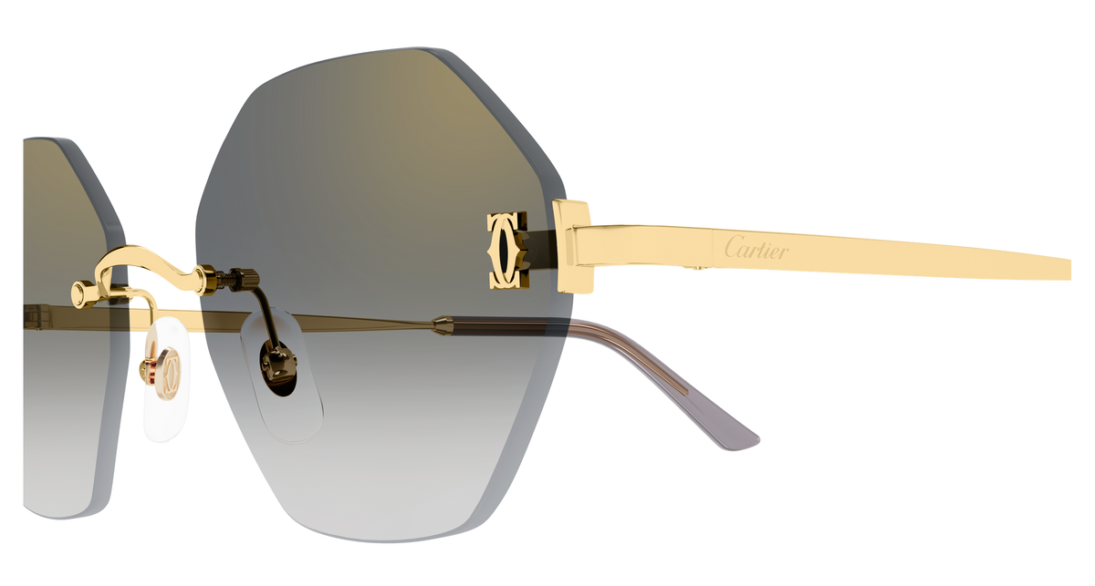 Lunettes de soleil Cartier Core Range CT0671S 001 54-20 vue 3