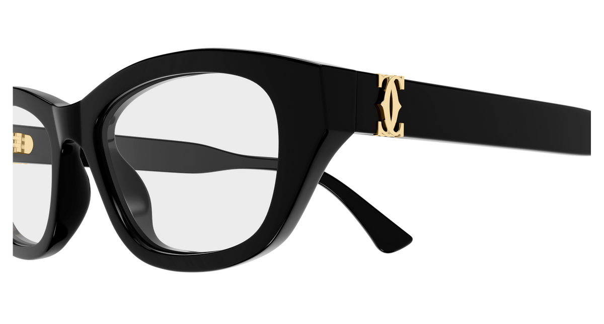 Lunettes de vue Cartier Contemporary CT0668O 001 52-17 vue 3