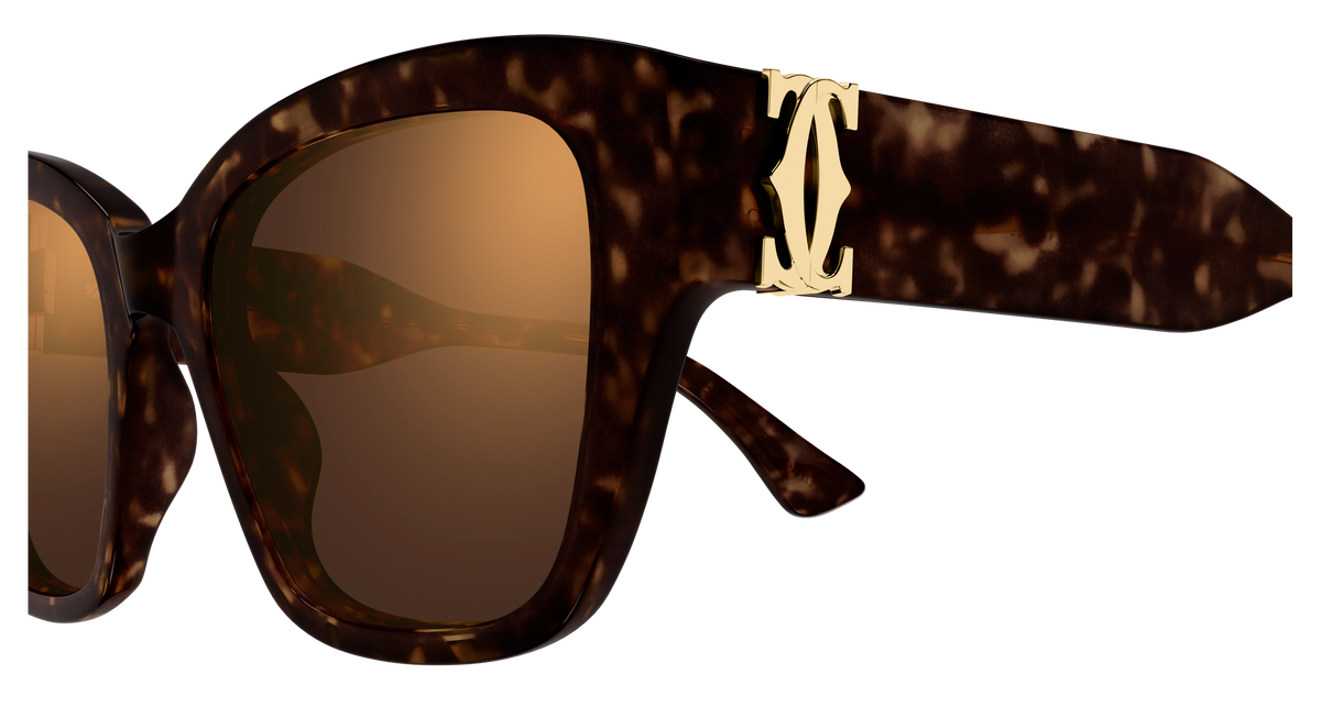 Lunettes de soleil Cartier Contemporary CT0666S 002 53-19 vue 3
