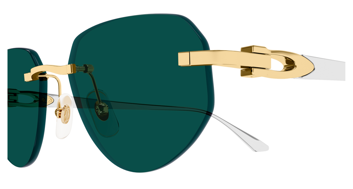 Lunettes de soleil Cartier Exception CT0661S 002 54-17 vue 3
