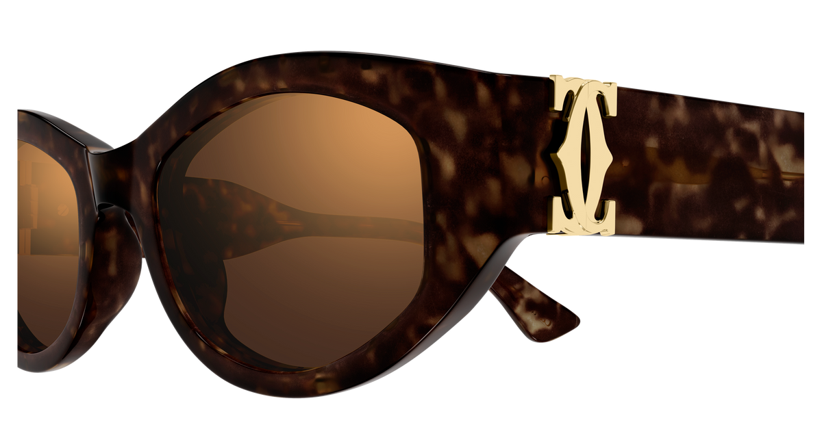 Lunettes de soleil Cartier Contemporary CT0667S 002 51-20 vue 3