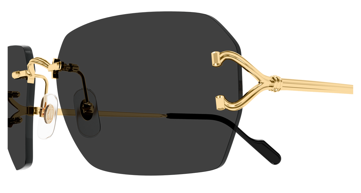 Lunettes de soleil Cartier Core Range CT0664S 001 59-17 vue 3