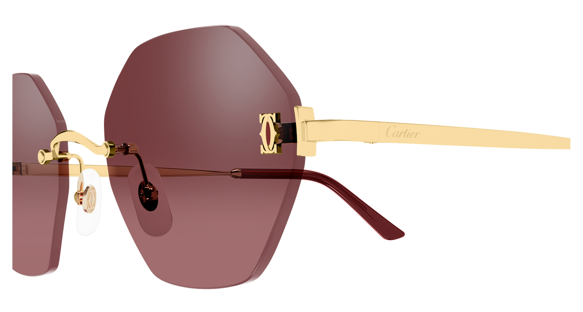 Lunettes de soleil Cartier Core Range CT0671S 003 54-20 vue 3