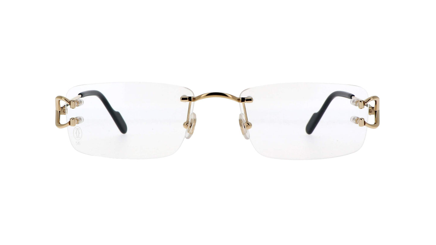 Lunettes de vue Cartier Core range CT0344O 003 56-19 Or