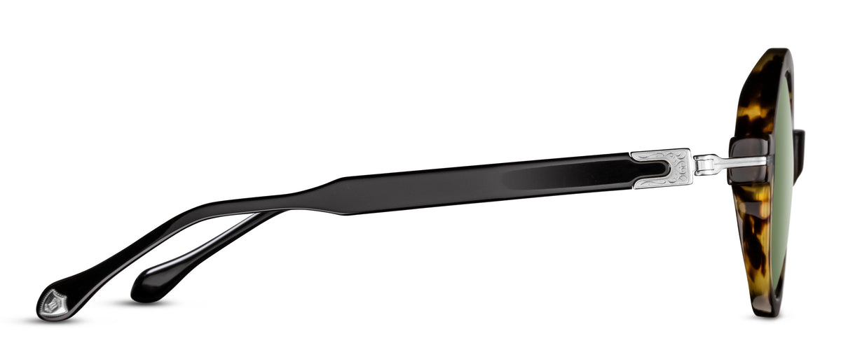 Matsuda M2059 Tokyo Tortoise - Brushed Silver profil