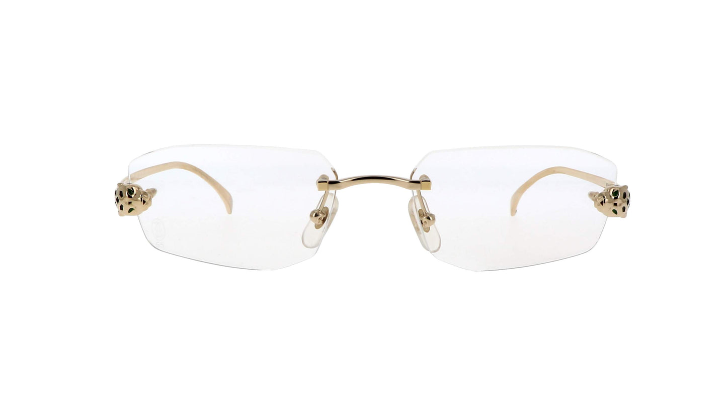 Lunettes de vue Cartier Panthère de Cartier CT0494O 001 55-18 Or
