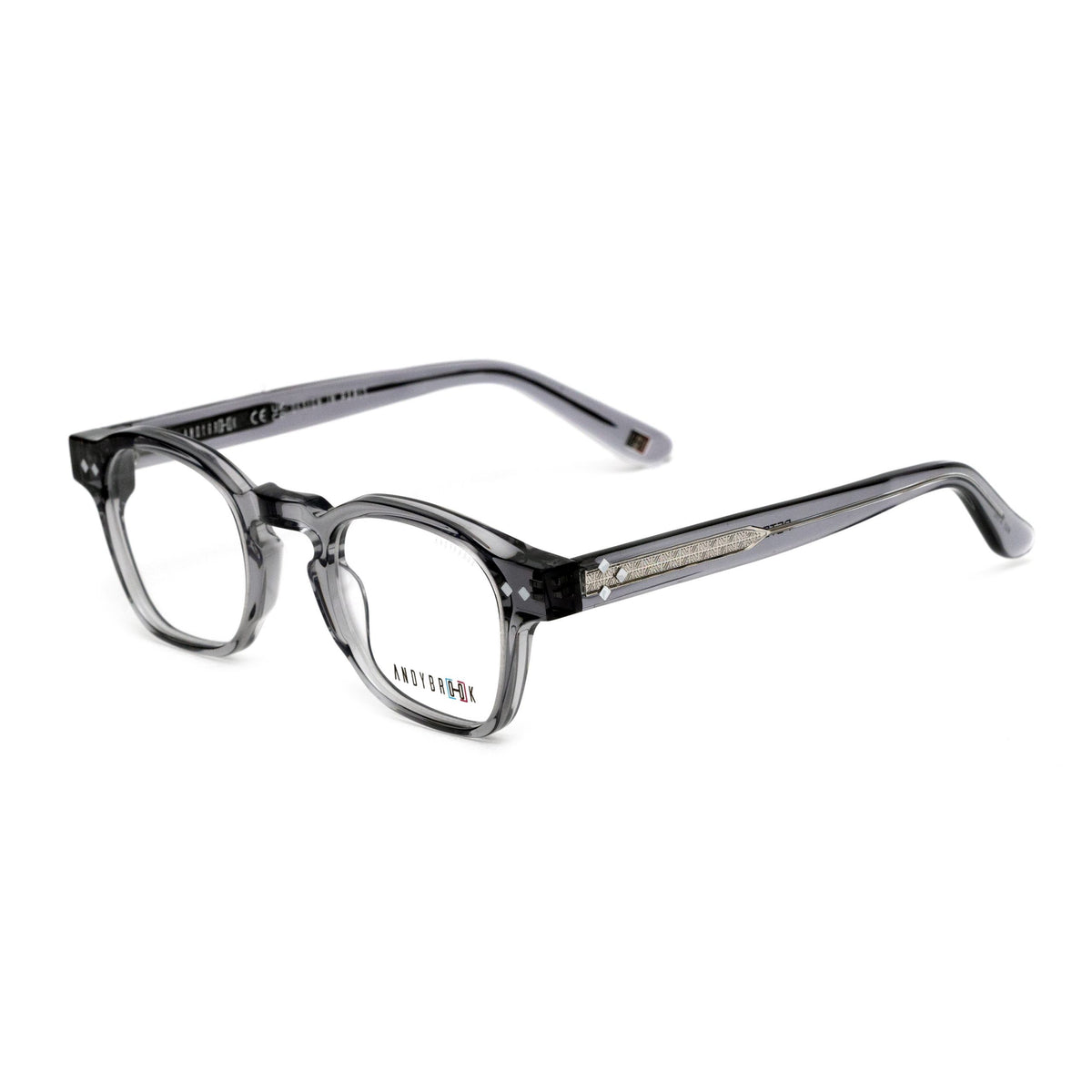 Lunettes de vue Andy Brook Peter C952 Gris translucide profil