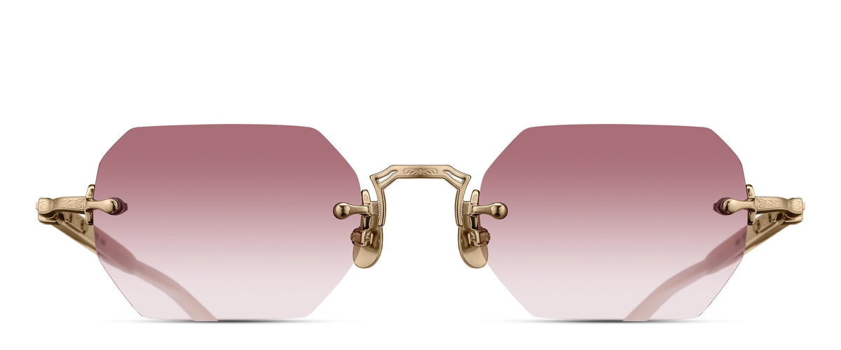 Matsuda M5010 Brushed Gold - Milk White
