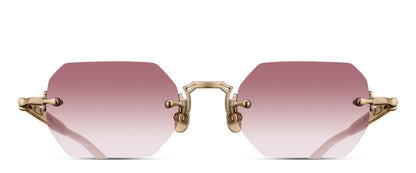 Matsuda M5010 Brushed Gold - Milk White