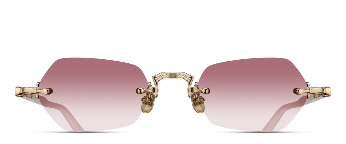 Matsuda M5011 Brushed Gold - Milk White