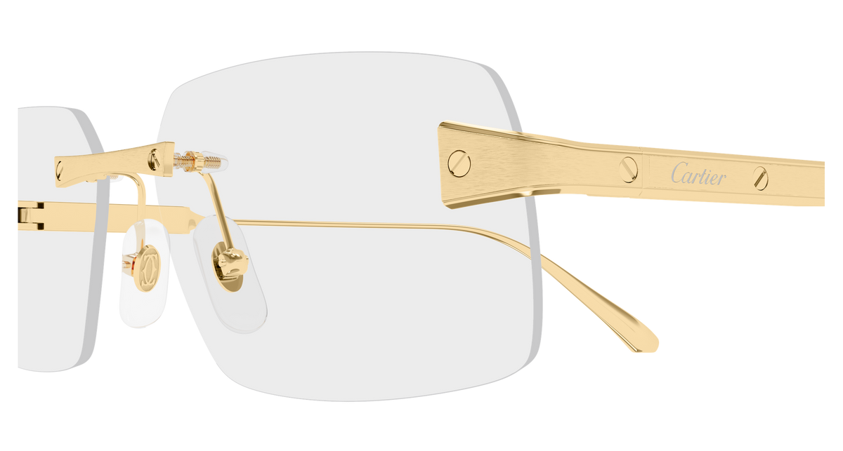 Lunettes de vue Cartier Exception CT0655O 001 59-15 vue 3