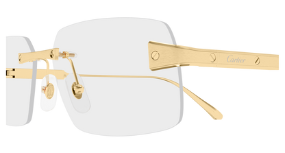 Lunettes de vue Cartier Exception CT0655O 001 59-15 vue 3