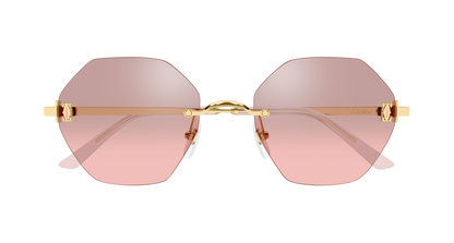 Lunettes de soleil Cartier Core Range CT0671S 004 54-20 vue 2