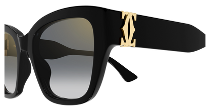 Lunettes de soleil Cartier Contemporary CT0666S 001 53-19 vue 3