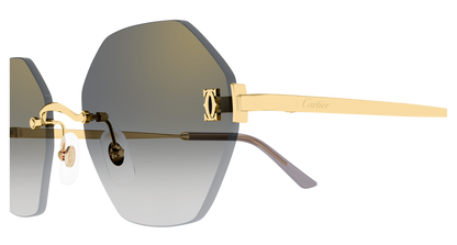 Lunettes de soleil Cartier Core Range CT0671S 001 54-20 vue 3