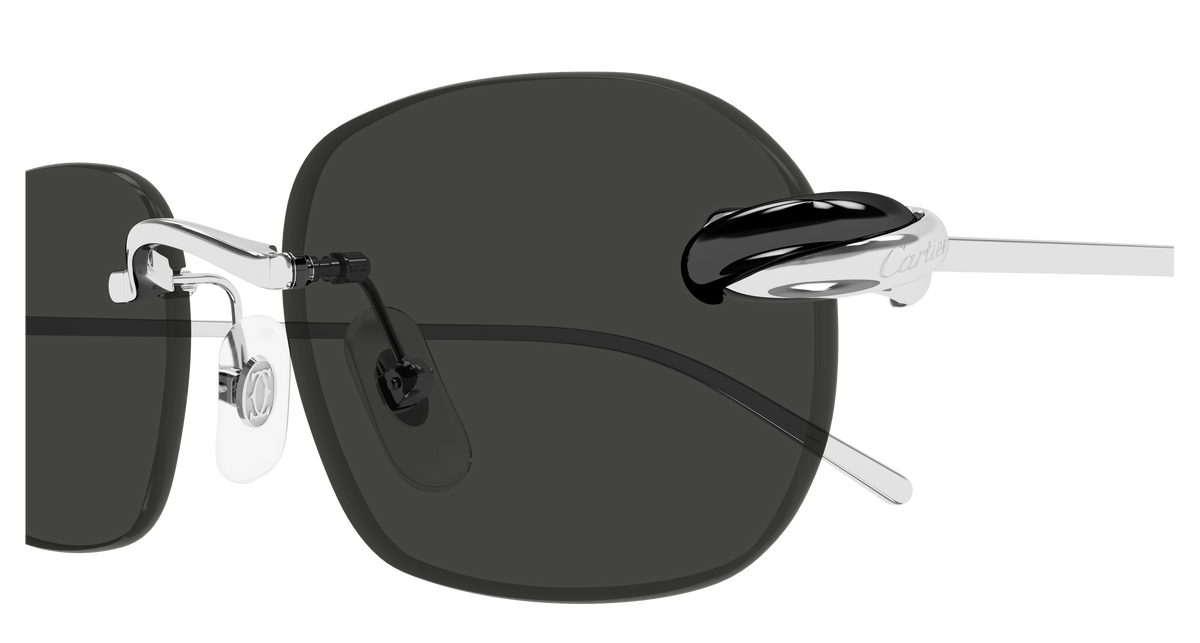 Lunettes de soleil Cartier Exception CT0686S 001 55-18 vue 3