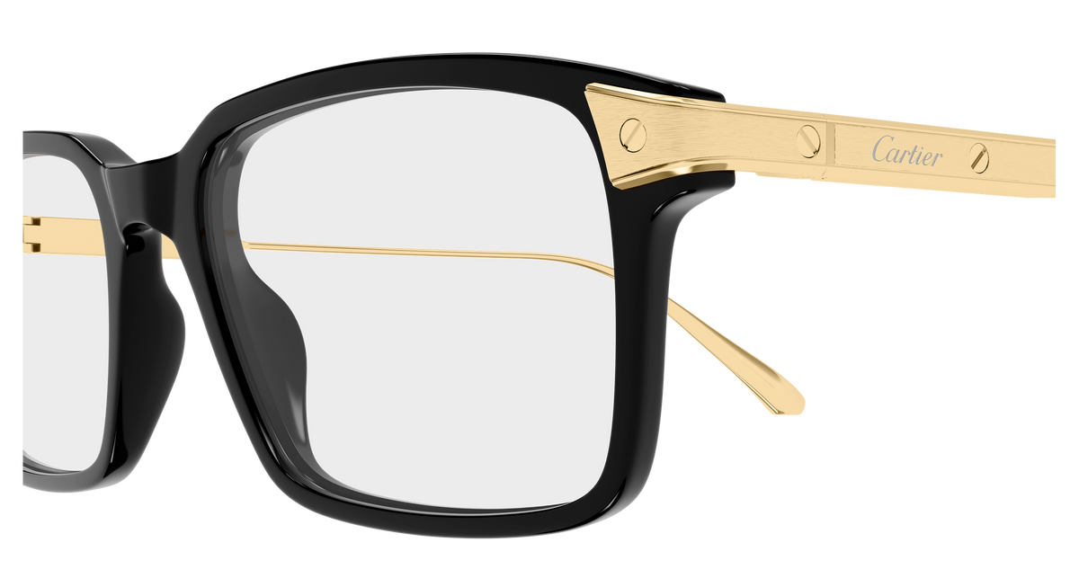 Lunettes de vue Cartier Exception CT0653O 001 53-18 vue 3