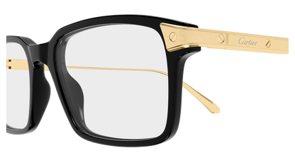 Lunettes de vue Cartier Exception CT0653O 001 53-18 vue 3