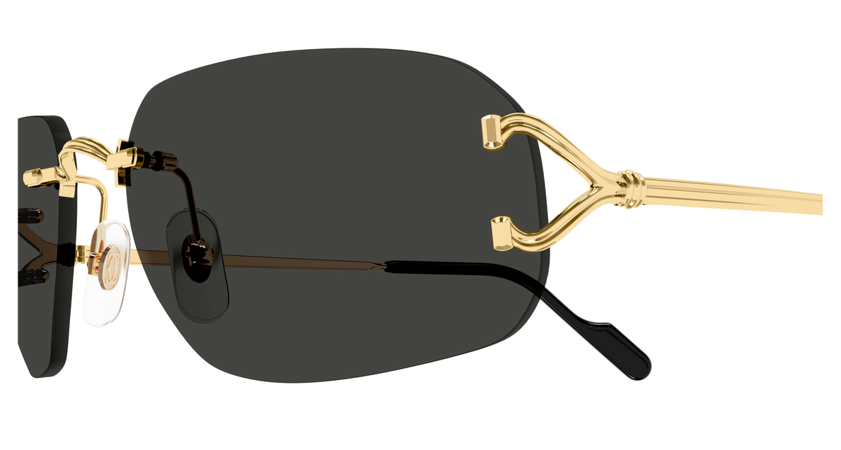 Lunettes de soleil Cartier Core Range CT0663S 001 58-17 vue 3