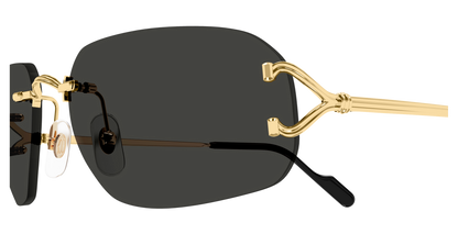 Lunettes de soleil Cartier Core Range CT0663S 001 58-17 vue 3