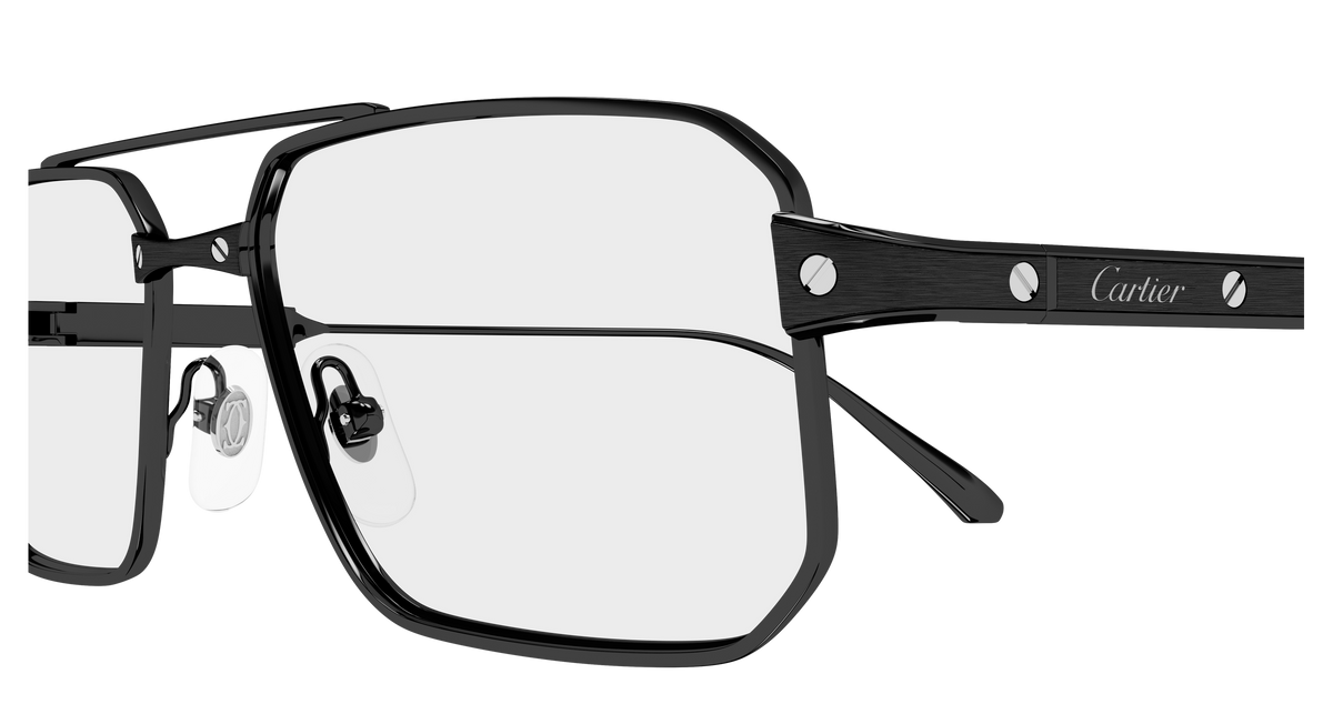 Lunettes de vue Cartier Exception CT0654O 003 57-17 vue 3