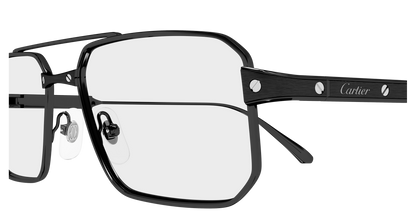 Lunettes de vue Cartier Exception CT0654O 003 57-17 vue 3