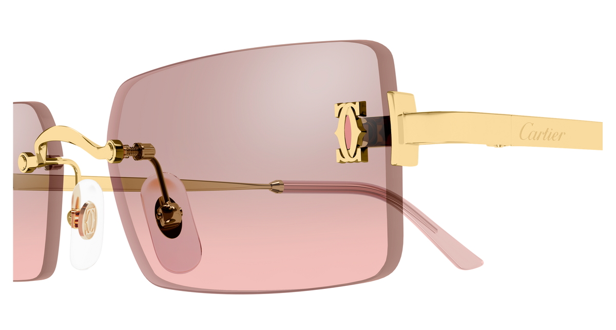Lunettes de soleil Cartier Core Range CT0672S 004 54-18 vue 3
