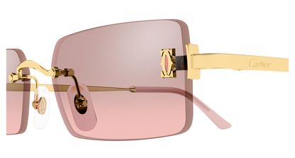Lunettes de soleil Cartier Core Range CT0672S 004 54-18 vue 3