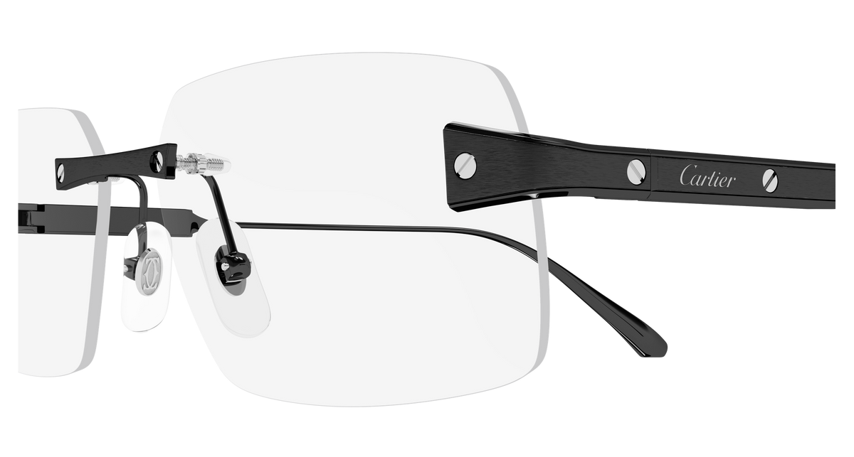 Lunettes de vue Cartier Exception CT0655O 003 59-15 vue 3