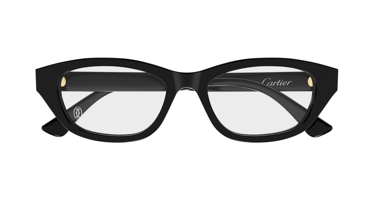 Lunettes de vue Cartier Contemporary CT0668O 001 52-17 vue 2