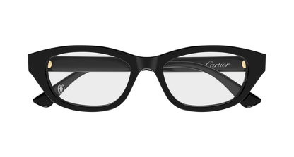 Lunettes de vue Cartier Contemporary CT0668O 001 52-17 vue 2