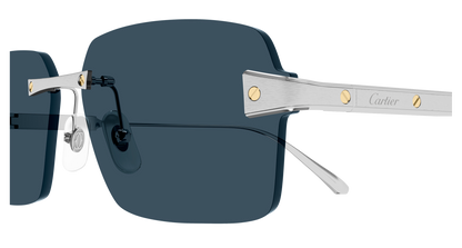 Lunettes de soleil Cartier Exception CT0652S 002 63-15 vue 3