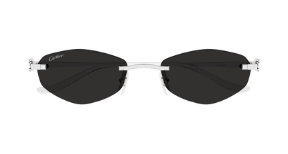 Lunettes de soleil Cartier Core Range CT0675S 002 55-19 vue 2