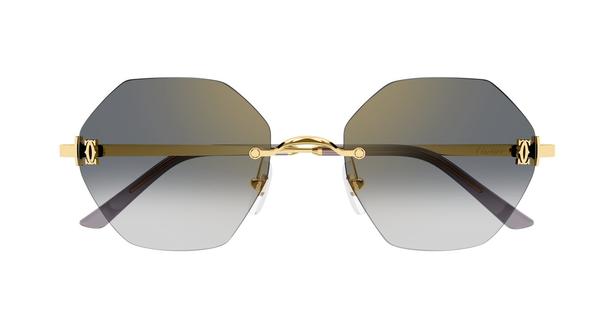 Lunettes de soleil Cartier Core Range CT0671S 001 54-20 vue 2