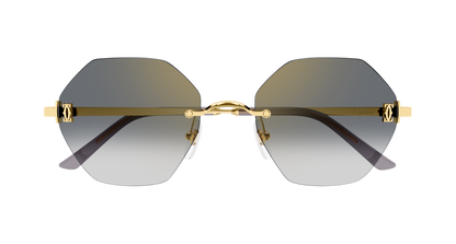Lunettes de soleil Cartier Core Range CT0671S 001 54-20 vue 2