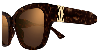 Lunettes de soleil Cartier Contemporary CT0666S 002 53-19 vue 3