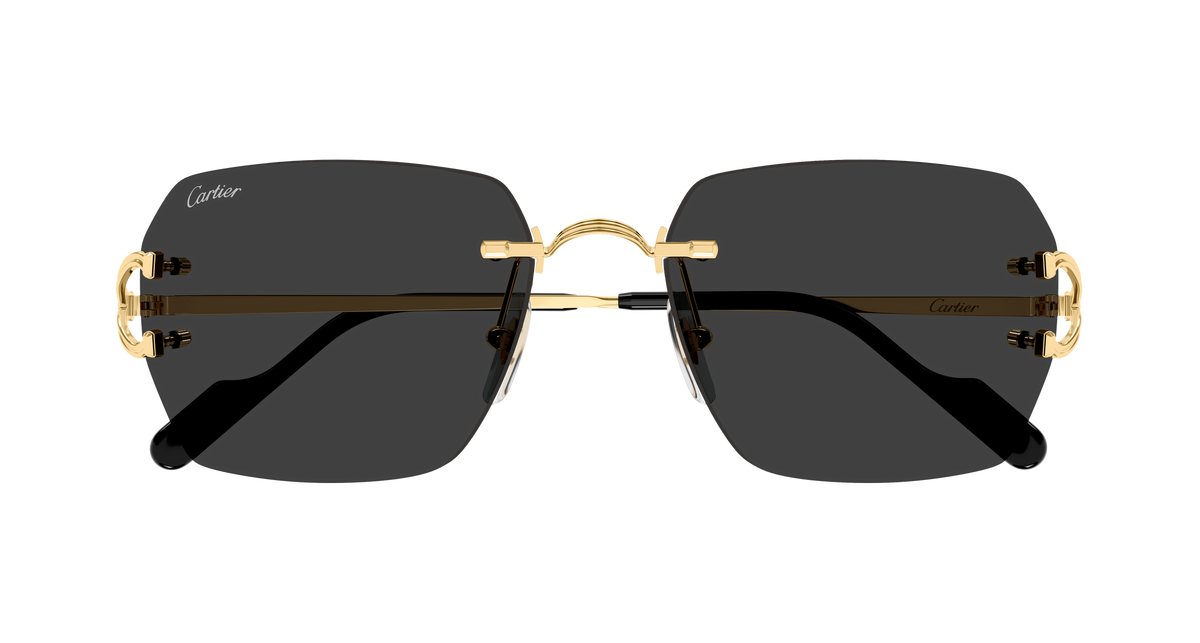 Lunettes de soleil Cartier Core Range CT0664S 001 59-17 vue 2