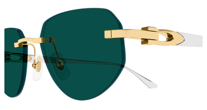 Lunettes de soleil Cartier Exception CT0661S 002 54-17 vue 3