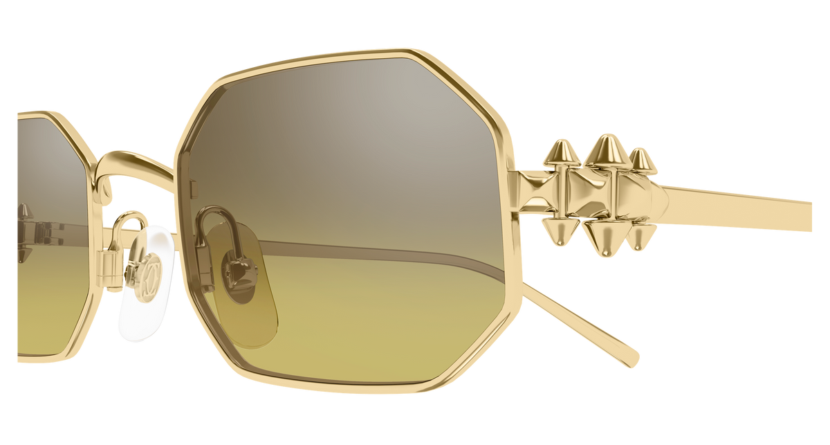Lunettes de soleil Cartier Exception CT0682S 010 53-21 vue 3