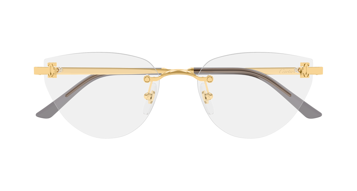 Lunettes de vue Cartier Core Range CT0673O 001 54-17 vue 2