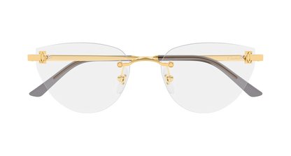 Lunettes de vue Cartier Core Range CT0673O 001 54-17 vue 2
