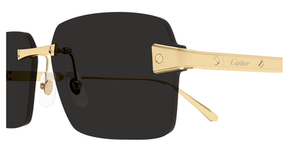 Lunettes de soleil Cartier Exception CT0652S 001 63-15 vue 3