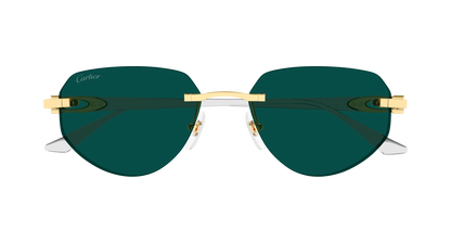 Lunettes de soleil Cartier Exception CT0661S 002 54-17 vue 2