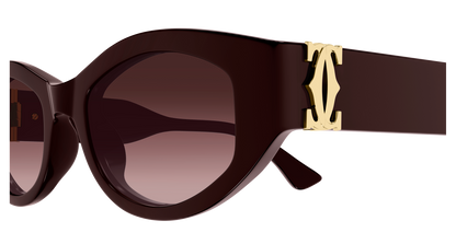Lunettes de soleil Cartier Contemporary CT0667S 003 51-20 vue 3