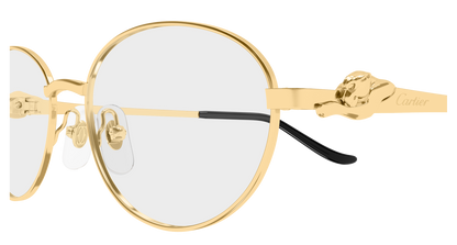Lunettes de vue Cartier Core Range CT0677O 001 52-17 vue 3