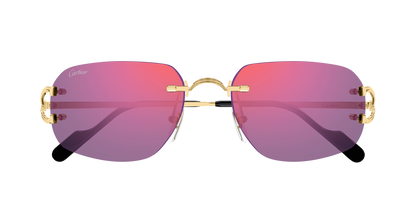 Lunettes de soleil Cartier Core Range CT0663S 003 58-17 vue 2