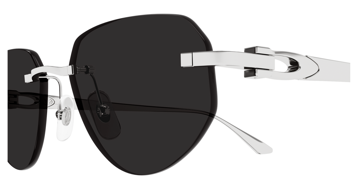 Lunettes de soleil Cartier Exception CT0661S 003 54-17 vue 3