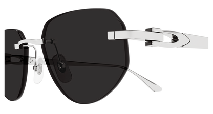 Lunettes de soleil Cartier Exception CT0661S 003 54-17 vue 3