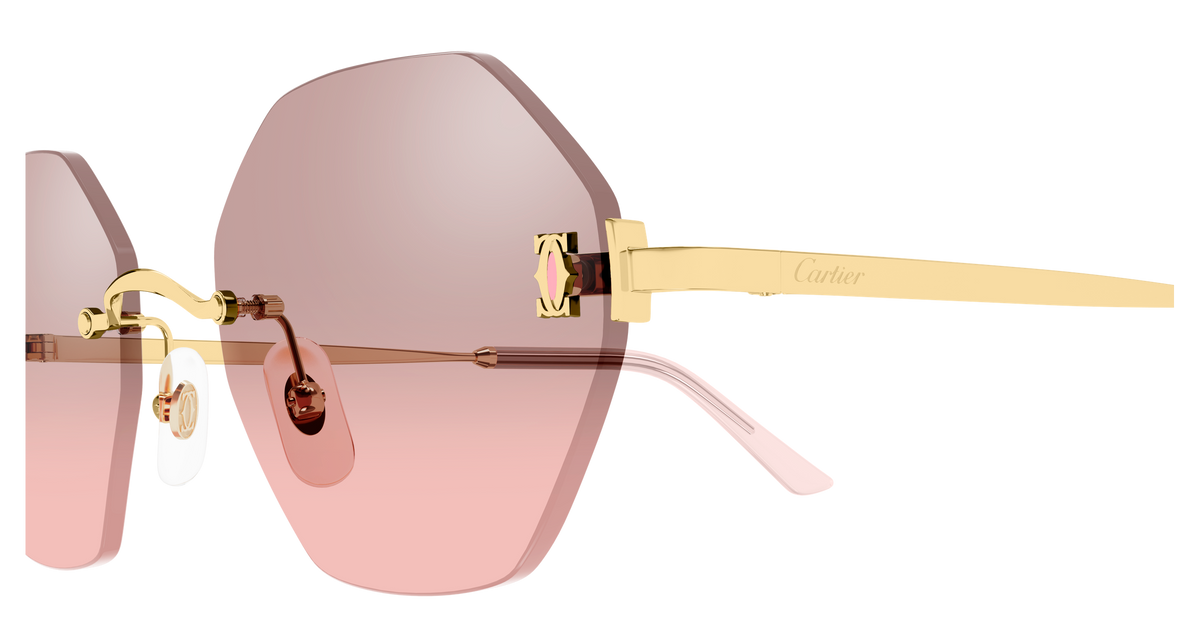 Lunettes de soleil Cartier Core Range CT0671S 004 54-20 vue 3